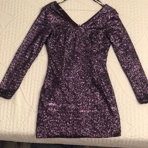 Purple Sequin Holiday dress